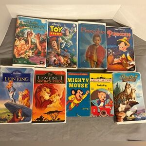 Vintage Disney and more VHS Movie Lot - Mighty Mouse Porky Pig